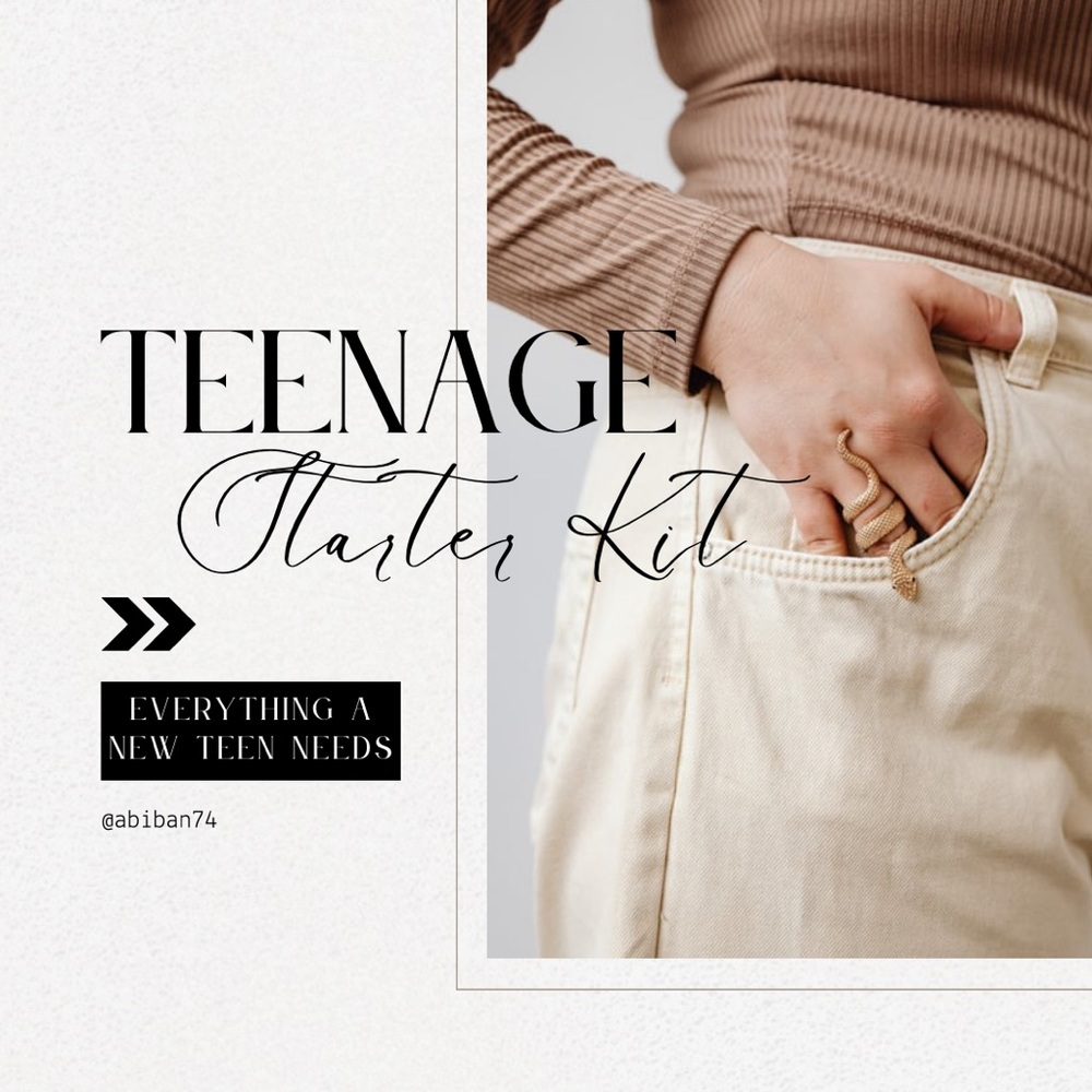 Teenage Girl Starter Kit - Everything a New Teenager Needs and Wants